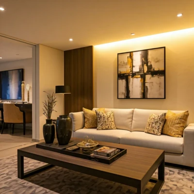 نور مخفی سقف کاذب گچی