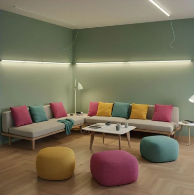 رنگ های منتوع در بازسازی خانه